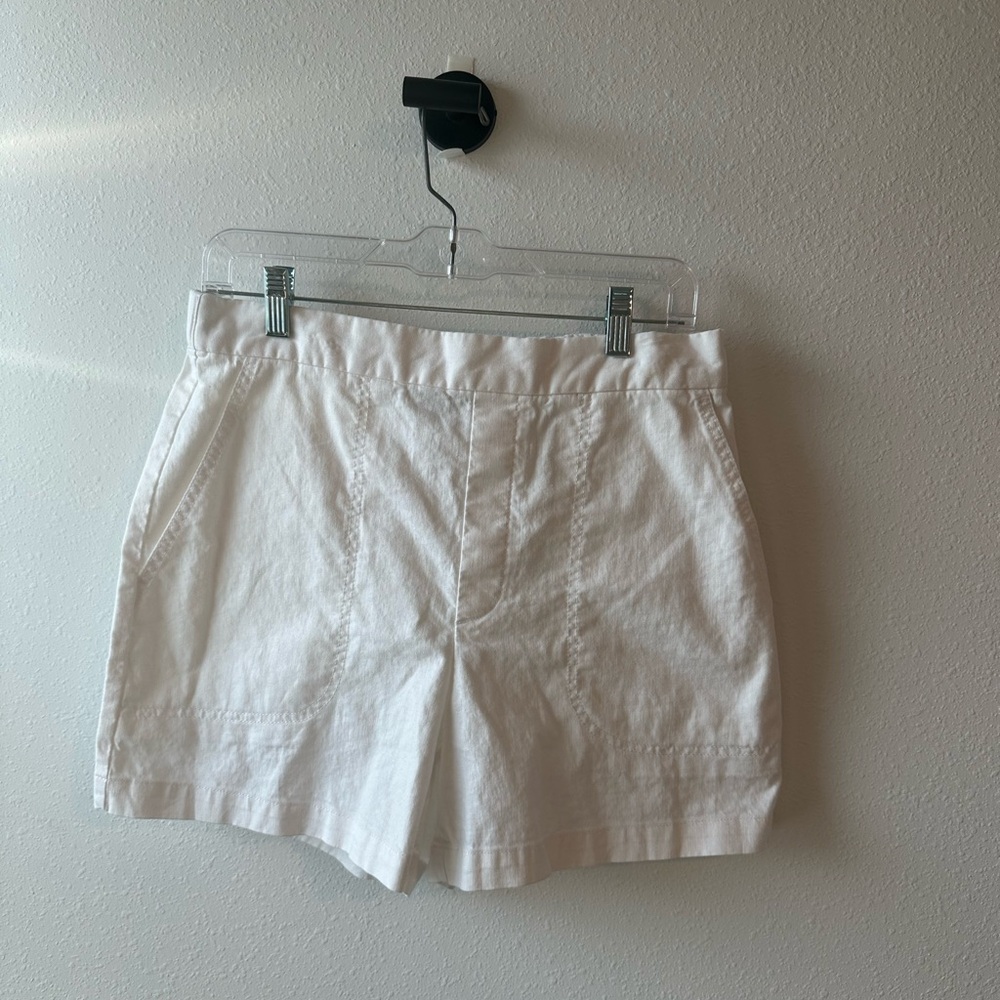 Banana Republic Womens White Linen-blend Shorts